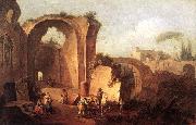 ZAIS, Giuseppe Landscape with Ruins and Archway oil painting picture wholesale
